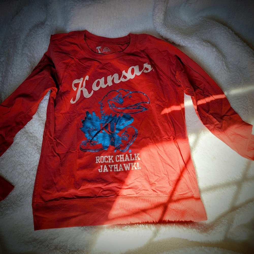 KANSAS JAYHAWKS WOMENS LONG SLEEVE SIZE Medium